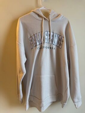Rue21 Cream Palm Springs California Hooded Sweatshirt